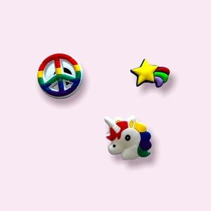 Rainbow Pride Croc Charm Bundle